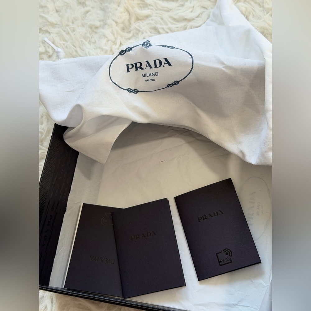 Authentic Prada White Re-Nylon Headband with full set - Picture 10 of 16